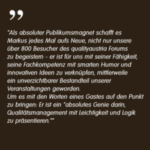 M. Scheiber, Head of Marketing, Feedback zu Dr. Markus Reimer Keynote Speaker / Redner /Referent - Ihr Vortrag zu Innovation. Agilität. Qualität. Wissen.